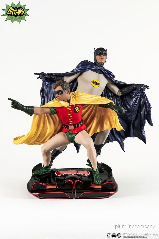 DC Comics PVC Diorama Figur 1/8 Batman & Robin 1966 23 cm DC Comics PVC Diorama Figur 1/8 Batman & Robin 1966 23 cm