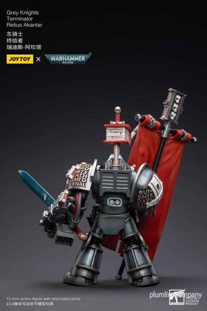Warhammer 40k Actionfigur 1/18 Skala Grey Knights Terminator Retius Akantar 13 cm - Bild 3