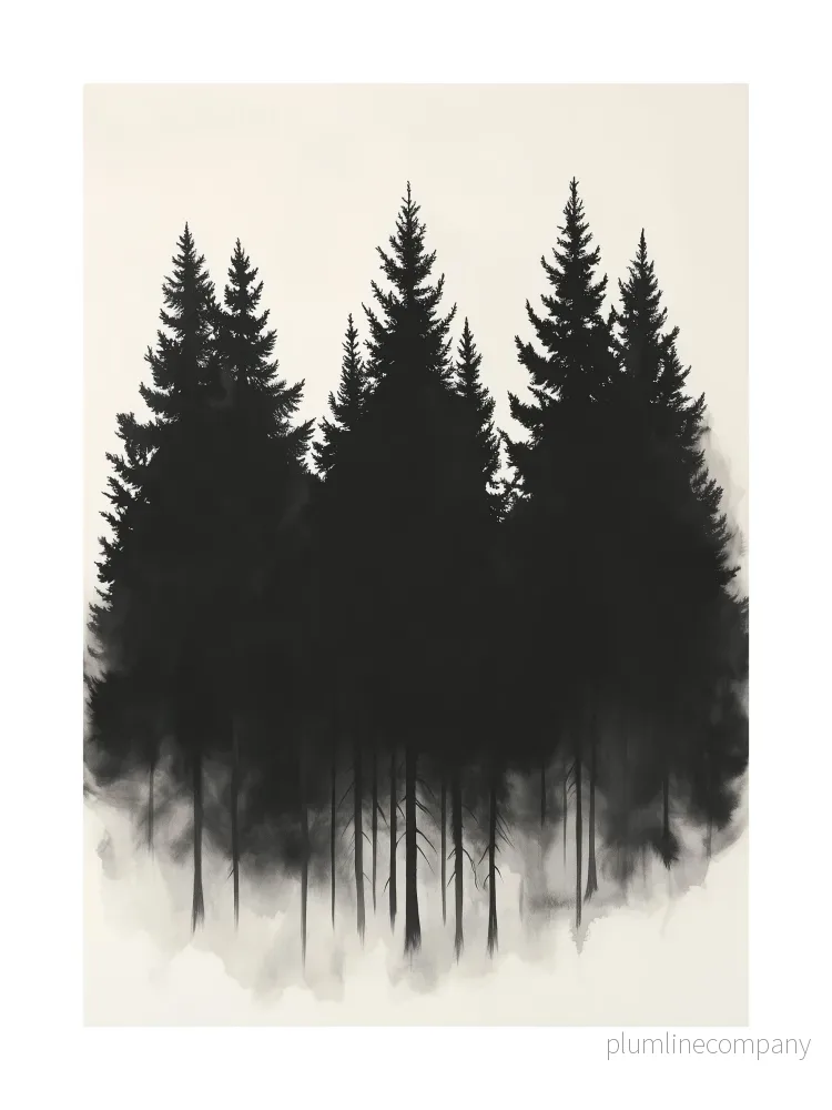 Monochrome Silhouettes Poster