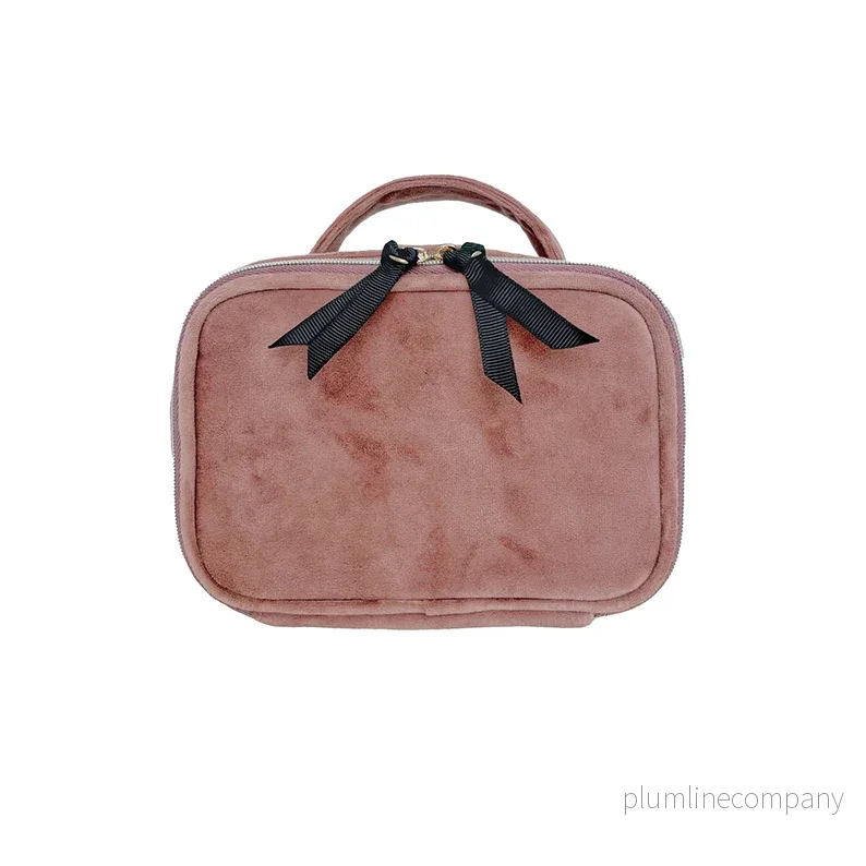 Necessär Rosa sammet, bag-all Necessär Rosa sammet, bag-all