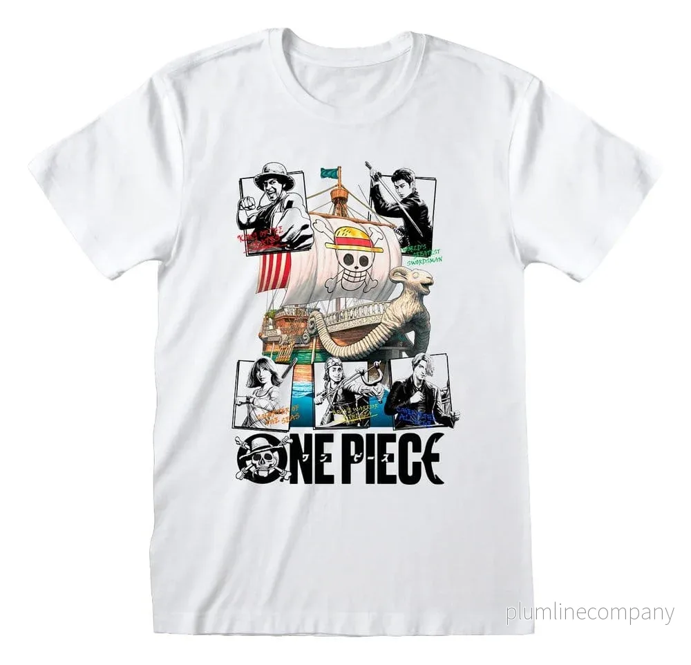 One Piece T-shirt Merry Go Call Outs i storlek L One Piece T-shirt Merry Go Call Outs i storlek L