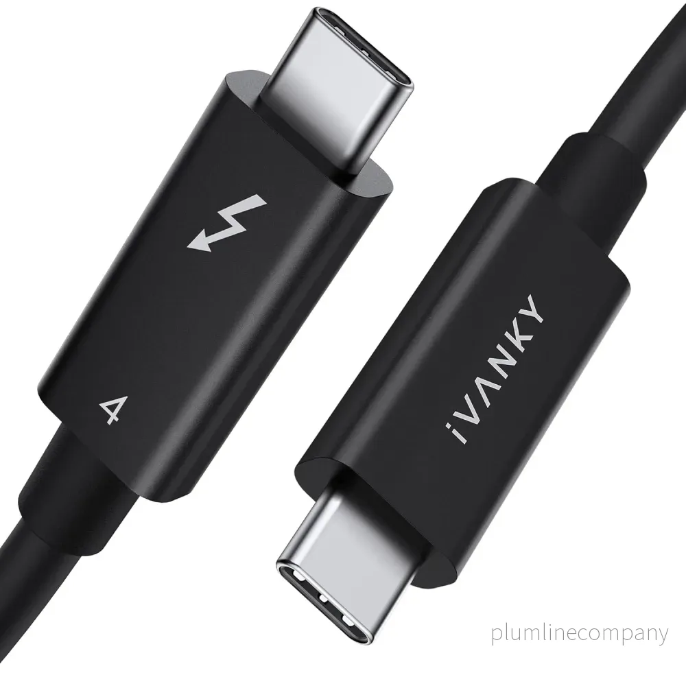 iVANKY Intel Certified Thunderbolt 4 Kabel 1,5 m 240W Laddning 40Gbps 8K Skärm USB-C till USB-C iVANKY Intel Certified Thunderbolt 4 Kabel 1,5 m 240W Laddning 40Gbps 8K Skärm USB-C till USB-C