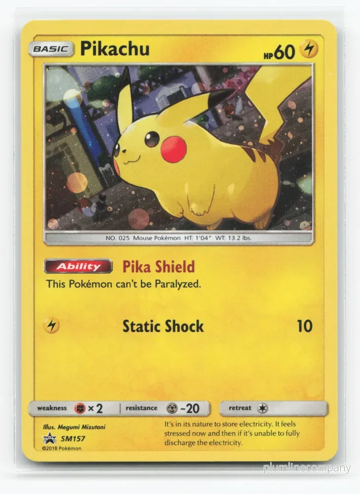 Pikachu SM157 – SM Black Star Promos Pikachu SM157 – SM Black Star Promos