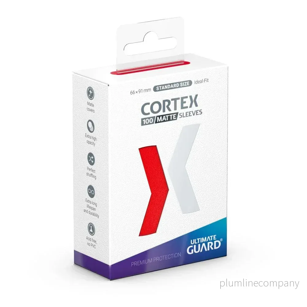 Ultimate Guard Cortex Sleeves Matte Standard Size (100) – Röd