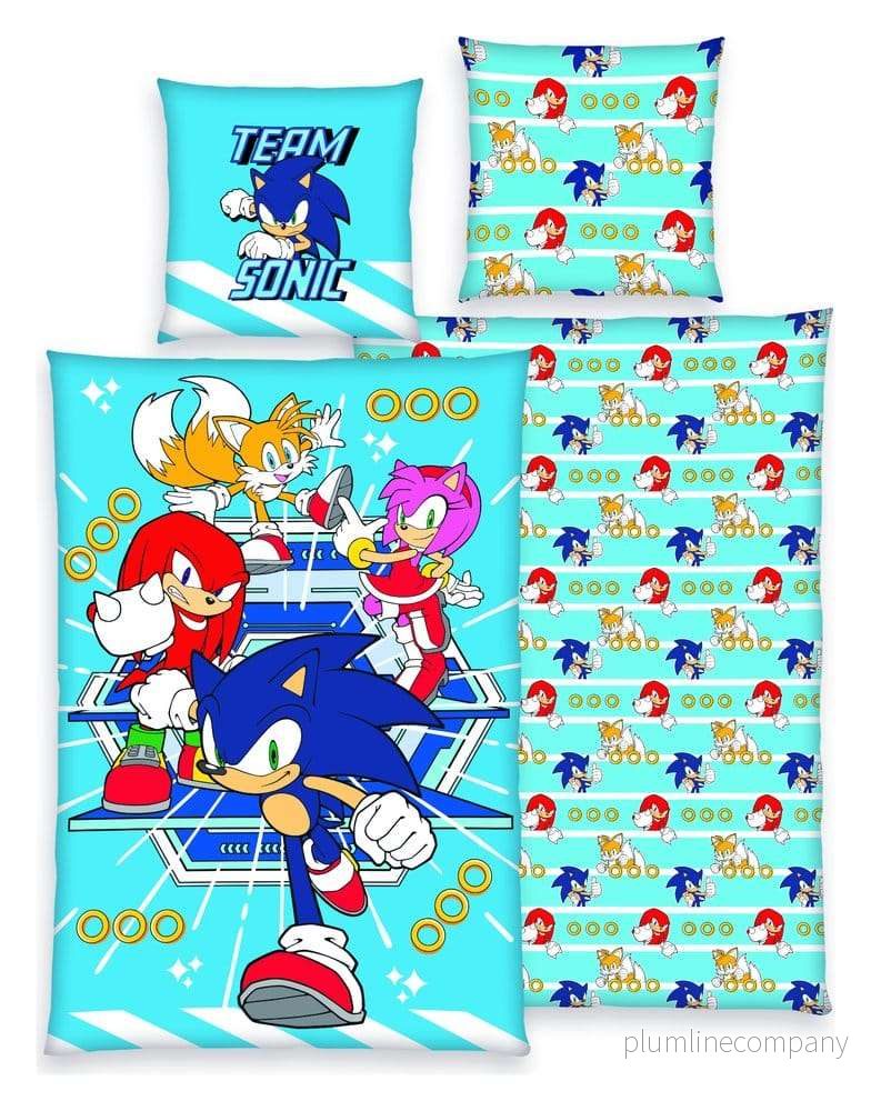 Sonic sängkläder Team Sonic 135 x 200 cm Sonic sängkläder Team Sonic 135 x 200 cm