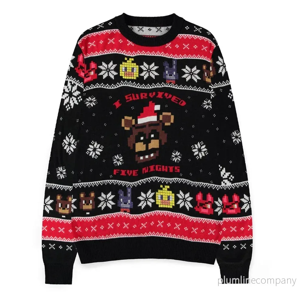 Five Nights at Freddy’s Sweater Survived Five Nights (Christmas Jumper) Size L Five Nights at Freddy’s Sweater Survived Five Nights (Christmas Jumper) Size L