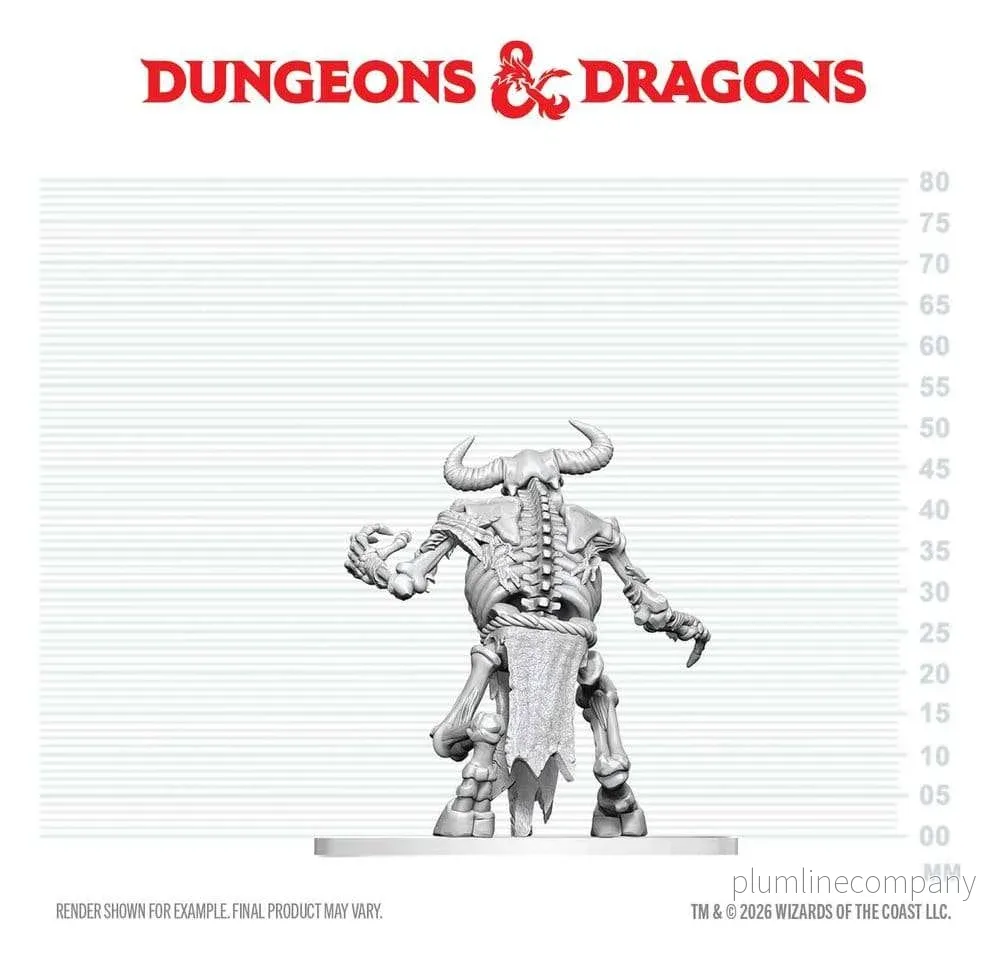 Dungeons & Dragons Nolzur's Marvelous Miniatures Omålad Minotaur Skeleton-miniatyr 17 cm - Bild 2