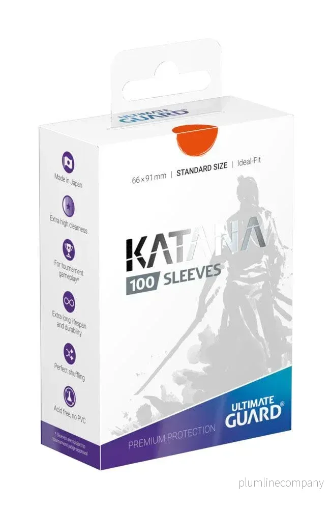 Ultimate Guard Katana Sleeves Standard Size (100) - Orange - Bild 2