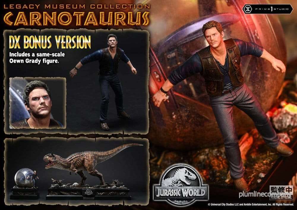 Jurassic World: Fallen Kingdom Legacy Museum Collection-statyn Carnotaurus DX Bonus 1/15, 38 cm - Bild 3