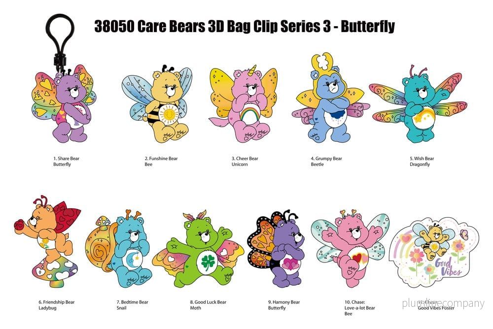 Care Bears 3D PVC Påsklämmor, Serie 3 – Blindpåse Display med 24 stycken - Bild 3