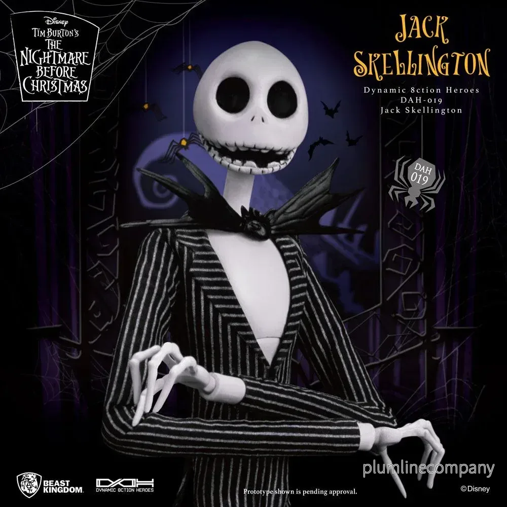 Nightmare Before Christmas Dynamiska 8ction Heroes Actionfigur 1/9 Jack Skellington 21 cm