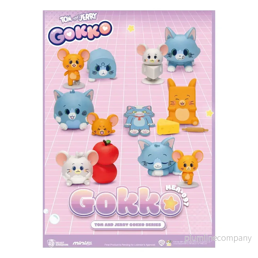 Tom & Jerry Gokko Series figurer Blind Box (6) Tom & Jerry Gokko Series figurer Blind Box (6)