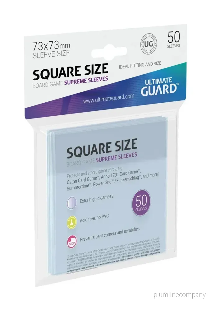 Ultimate Guard Supreme Sleeves för Spelkort (Square) - 50 Pack - Bild 3