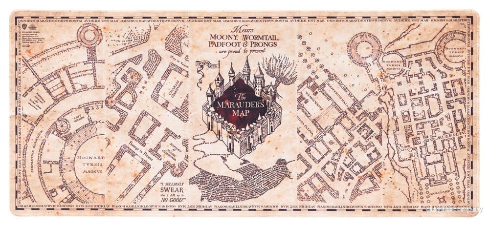 Harry Potter XL Musmatta Marauders Karta 80 x 35 cm Harry Potter XL Musmatta Marauders Karta 80 x 35 cm