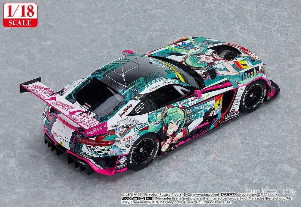 Hatsune Miku GT Project Vehicle 1/18 Good Smile Hatsune Miku AMG 2020 SUPER GT Okayama Test Ver. 26 cm - Bild 3