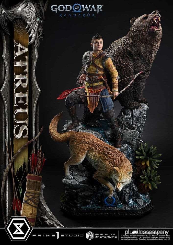 God of War: Ragnarok Real Elite Masterline-staty 1/3 Atreus 96 cm God of War: Ragnarok Real Elite Masterline-staty 1/3 Atreus 96 cm