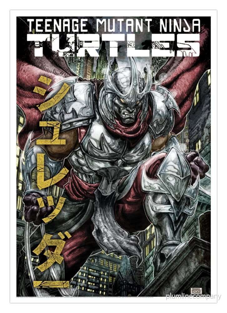 Teenage Mutant Ninja Turtles konsttryck Shredder Limited Edition 42 x 30 cm Teenage Mutant Ninja Turtles konsttryck Shredder Limited Edition 42 x 30 cm