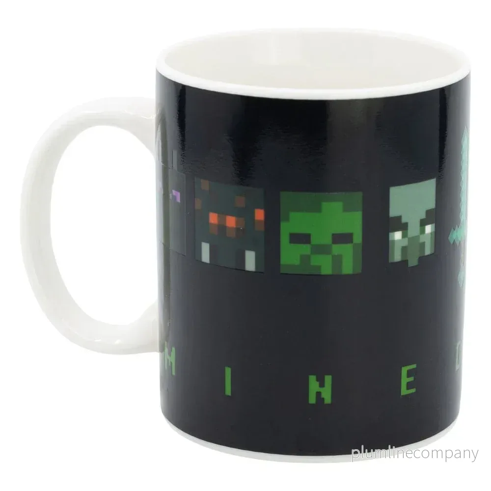 Minecraft Heat Change Mug Squared Pattern 325 ml - Bild 3