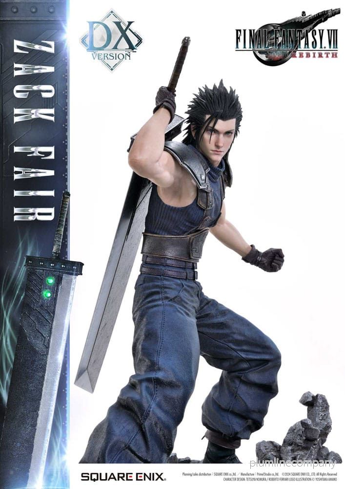 Final Fantasy VII Rebirth Staty 1/4 Zack Fair Deluxe Ver. 57 cm - Bild 3
