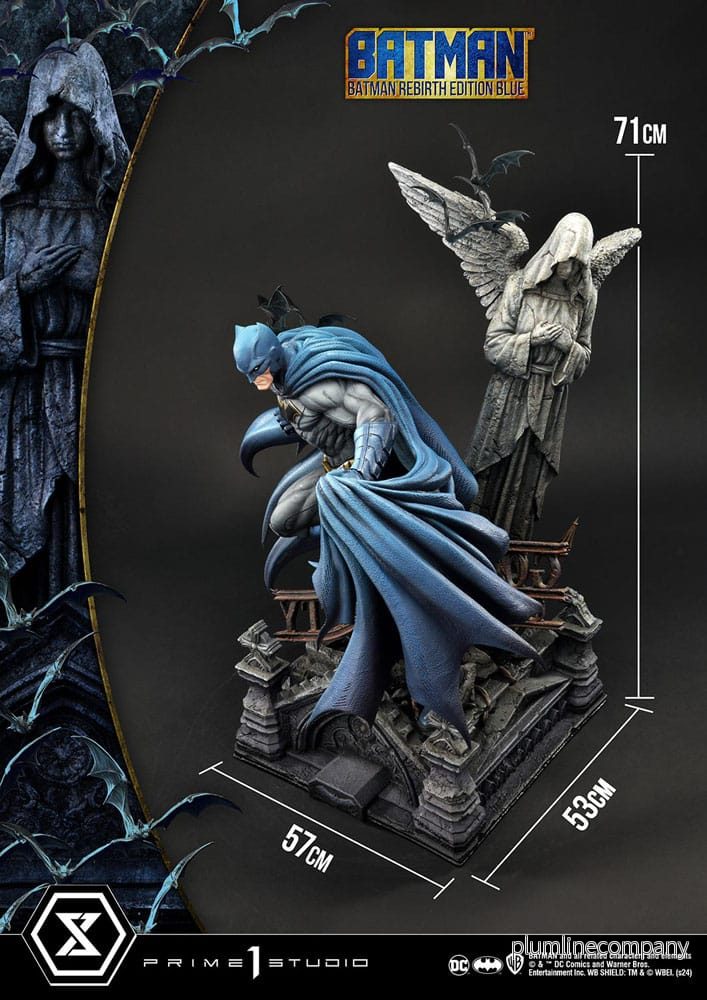 Batman Ultimate Premium Masterline Series staty 1/4 Batman Rebirth Edition Blue 71 cm - Bild 3