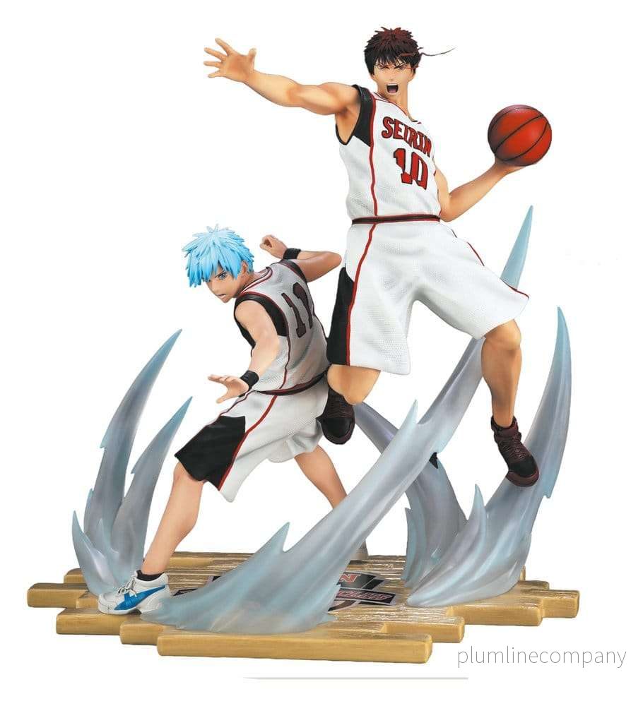 Kurokos Basket Samlarfigur i Resin 1/6, Tetsuya Kuroko & Taiga Kagami, Vit Tröja, 41 cm
