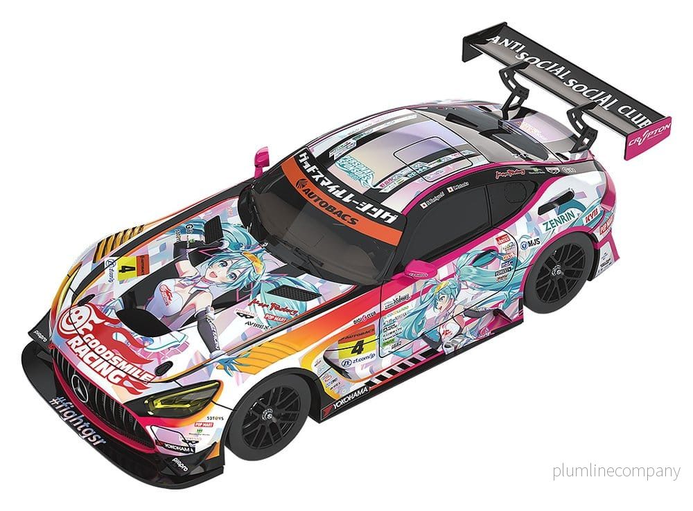 Hatsune Miku GT-projekt Fordon 1/64 Hatsune Miku AMG 2021 SUPER GT Runda 5 Version 7 cm