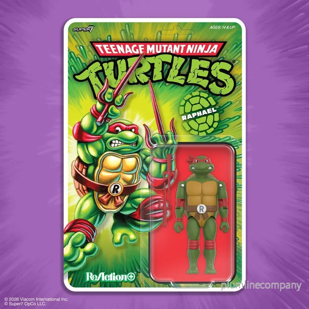 Teenage Mutant Ninja Turtles ReAction+ Actionfigur Våg 01 Raphael