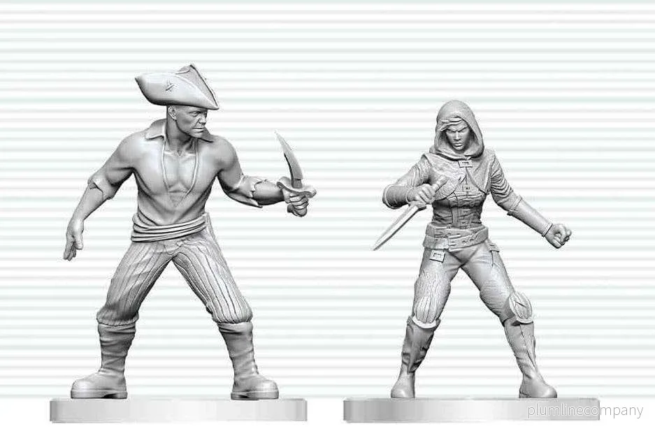 Dungeons & Dragons Nolzur's Marvelous Miniatures Omålade Bandit & Pirate-miniatyrer 14 cm