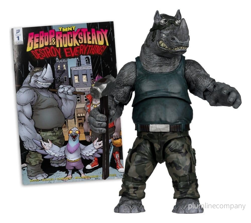 Teenage Mutant Ninja Turtles Page Punchers Action Figur Rocksteady 17 cm - Bild 3