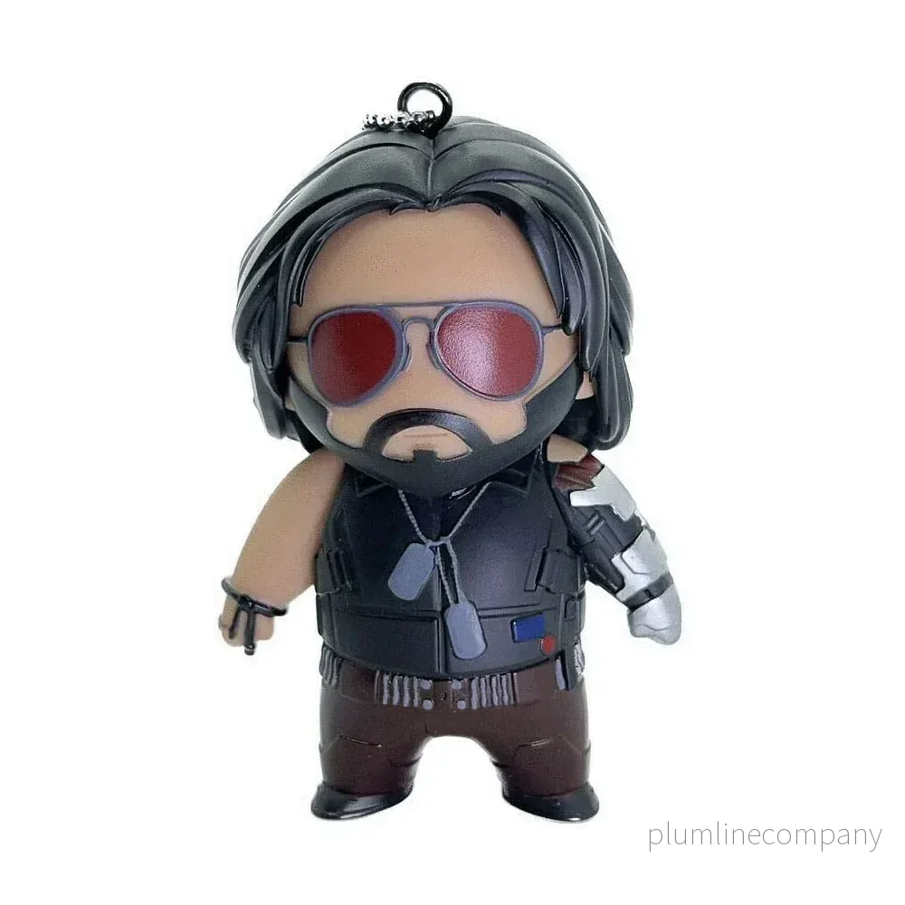 Cyberpunk 2077 Hängande Figur Johnny Silverhand 10 cm - Bild 2