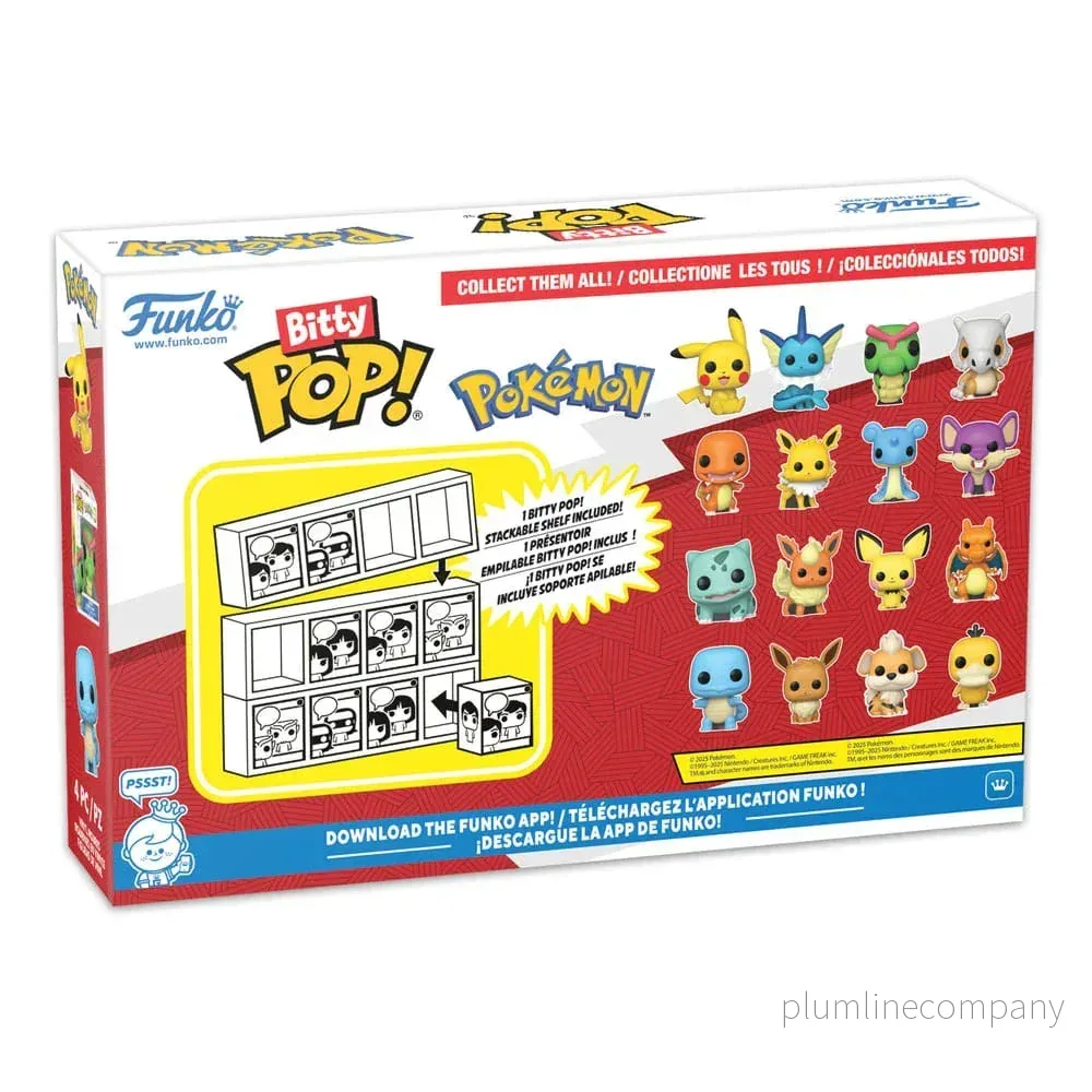 Pokémon Bitty POP! Figur 4-Pack Serie 4 - Mini Vinyl Figurer - Bild 3