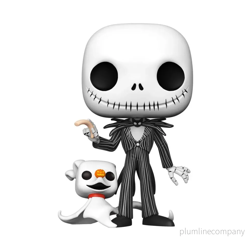 Nightmare Before Christmas Super Sized POP! Disney-figur Jack w/Zero 25 cm Nightmare Before Christmas Super Sized POP! Disney-figur Jack w/Zero 25 cm
