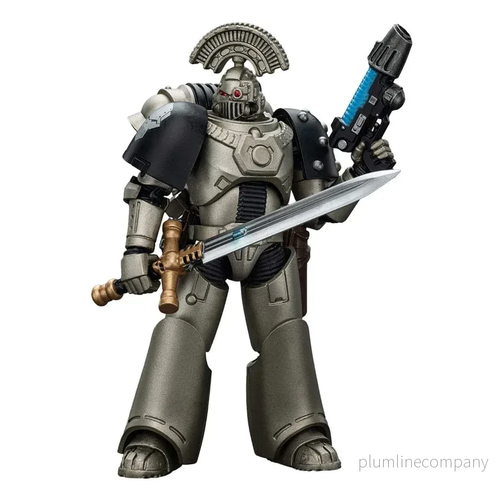 Warhammer The Horus Heresy Action Figur 1/18 Iron Warriors MKVI Tactical Sergeant med Power Sword och Plasma Pistol 12 cm