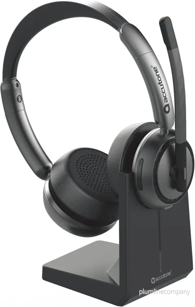 Accutone Sonar 85 Bluetooth trådlöst headset med mikrofon, Bluetooth-headset med aktiv brusreducering