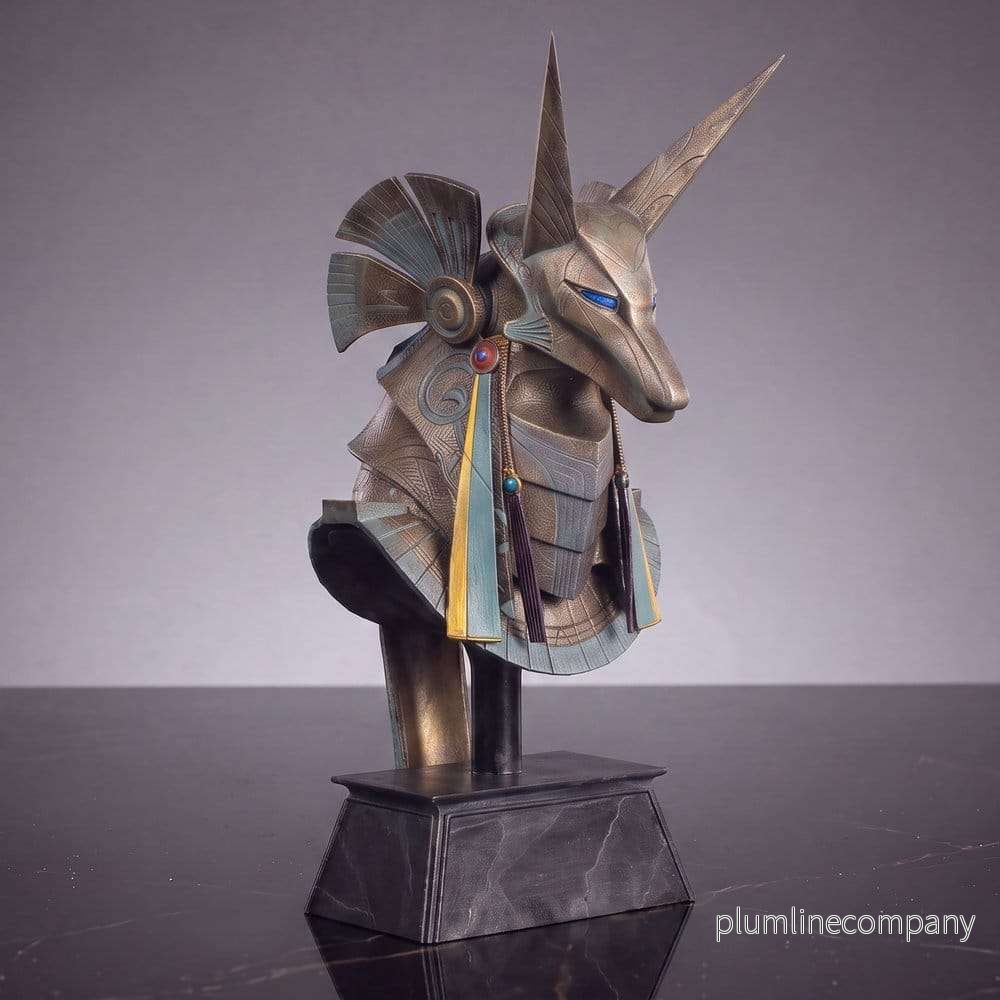 Stargate skrivbordsreplika Jackal Guard Helmet Anubis 15 cm - Bild 3