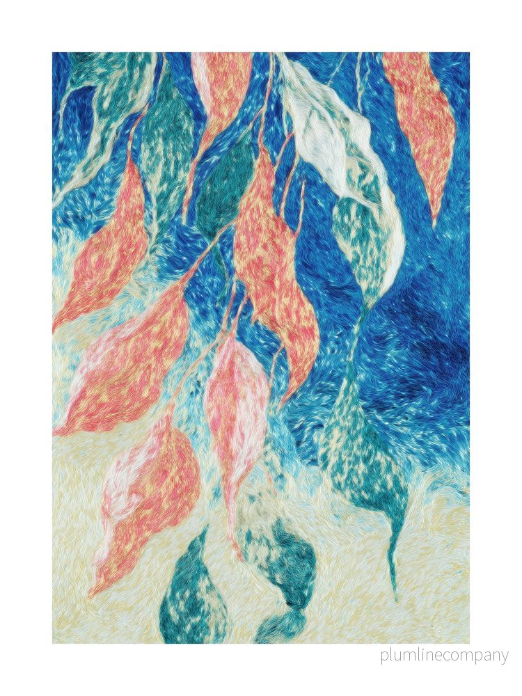 Dancing Leaves Harmony Poster