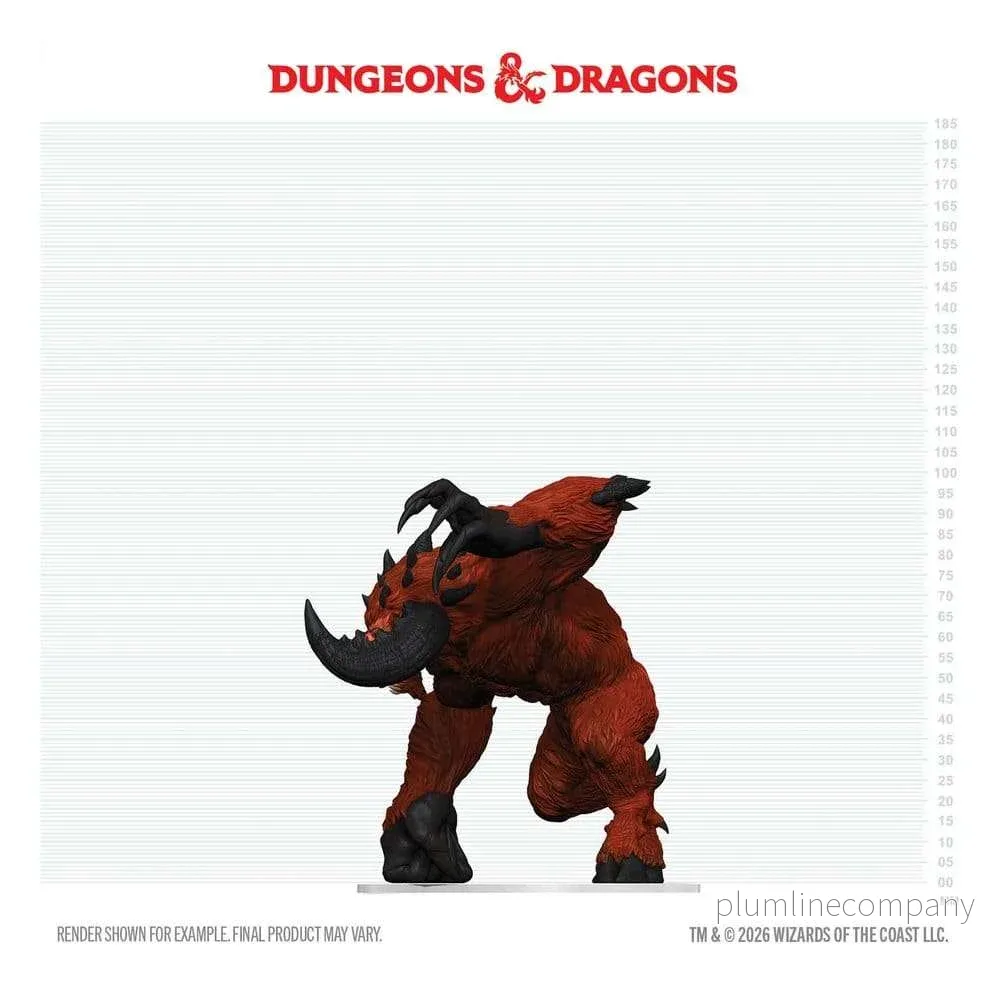 D&D Icons of the Realms Boxed förmålad miniatyrfigur Goristro 15 cm - Bild 3