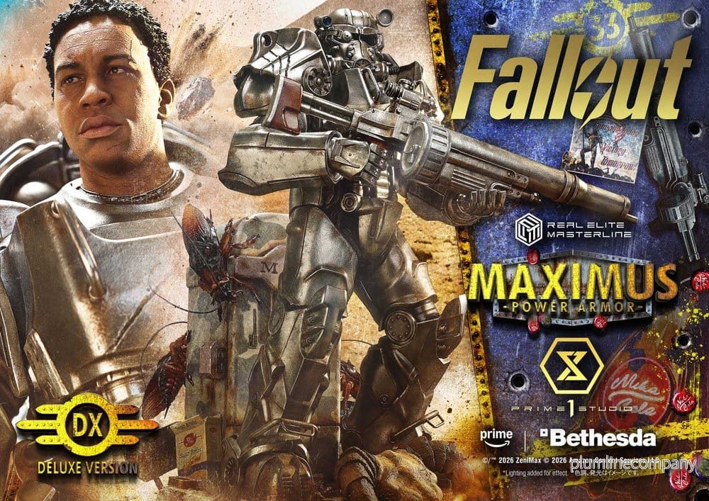 Fallout Real Elite Masterline staty 1/4 Maximus Power Armor DX Bonus Version 67 cm - Bild 2