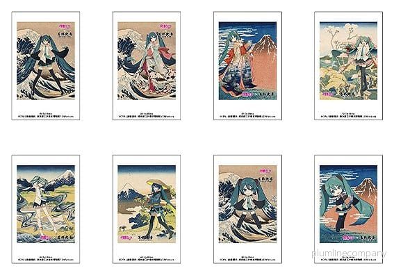Hatsune Miku × Katsushika Hokusai iXima Omedelbar Fotokort Blind Box Assortment (8) - Bild 2