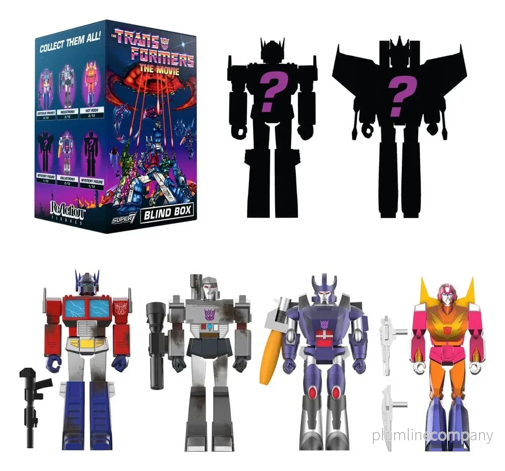 Transformers ReAction Action Figures Wave 06 The Movie Blind Box 10 cm Display (12) - Bild 3