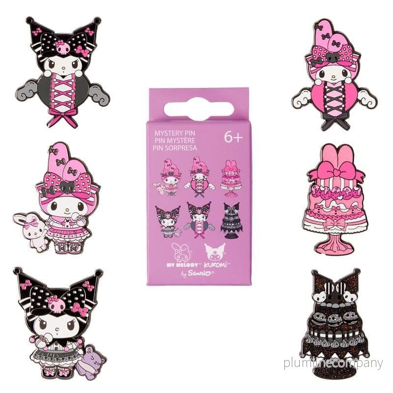 Paramount by Loungefly Emaljpins Blind Box My Melody och Kuromi Rosa och Svart Sortiment (12) Paramount by Loungefly Emaljpins Blind Box My Melody och Kuromi Rosa och Svart Sortiment (12)