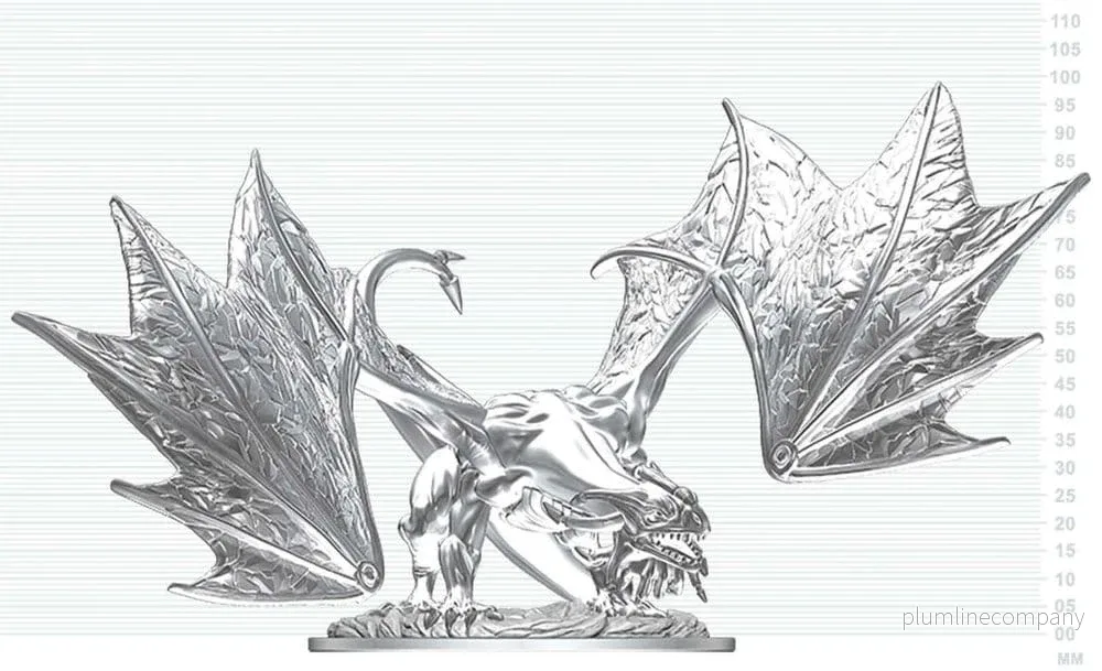 Dungeons & Dragons Nolzur’s Marvelous Miniatures Omålade Miniatyr Ung Safirdrake 20 cm