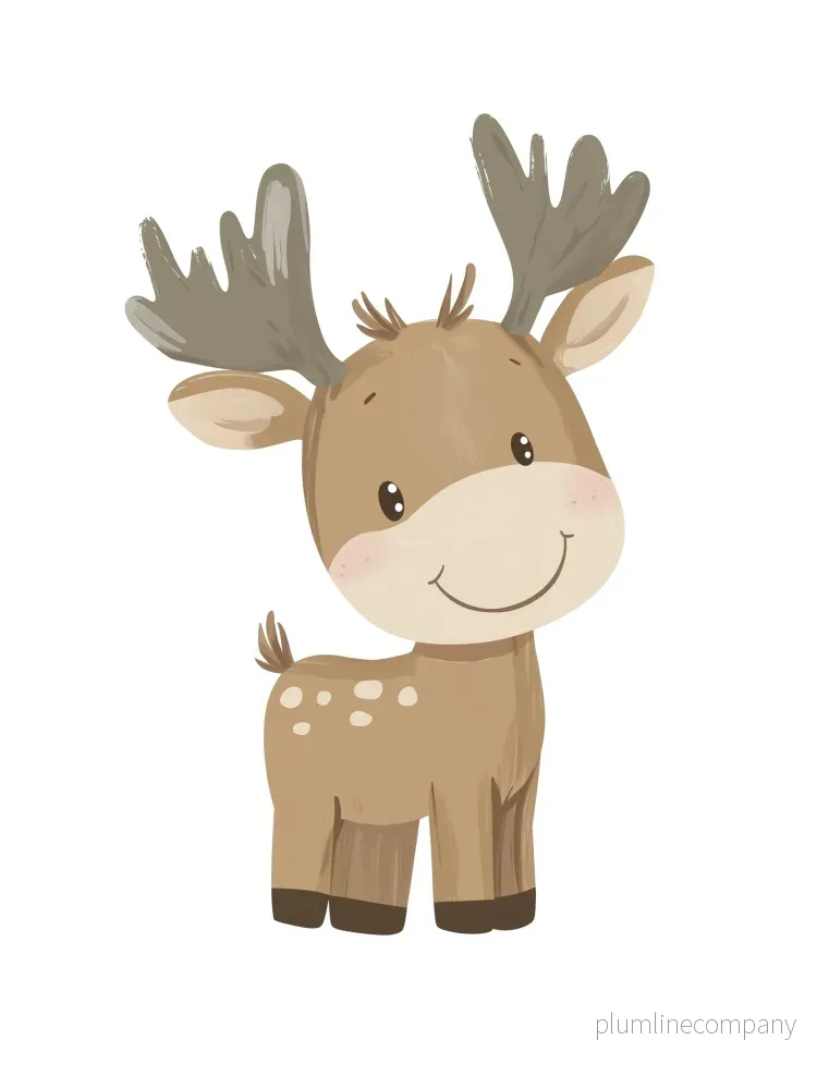 Baby Moose Poster Baby Moose Poster