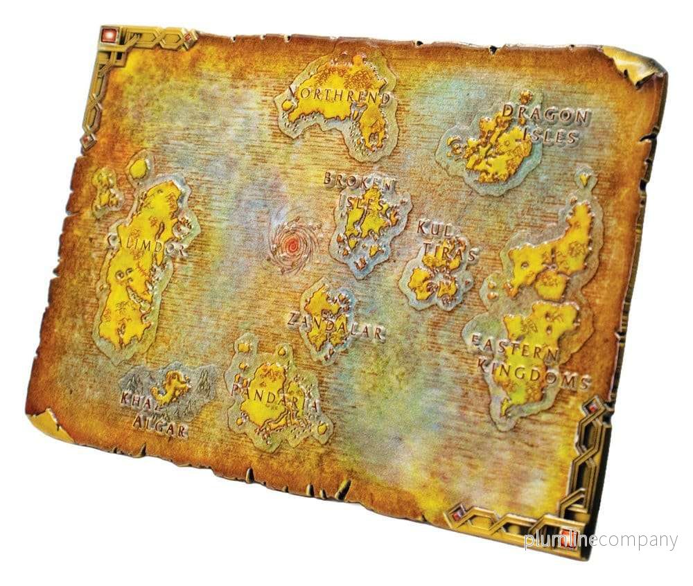 World of Warcraft Replica Metal Map of Azeroth Limited Edition 12 x 18 cm - Bild 2