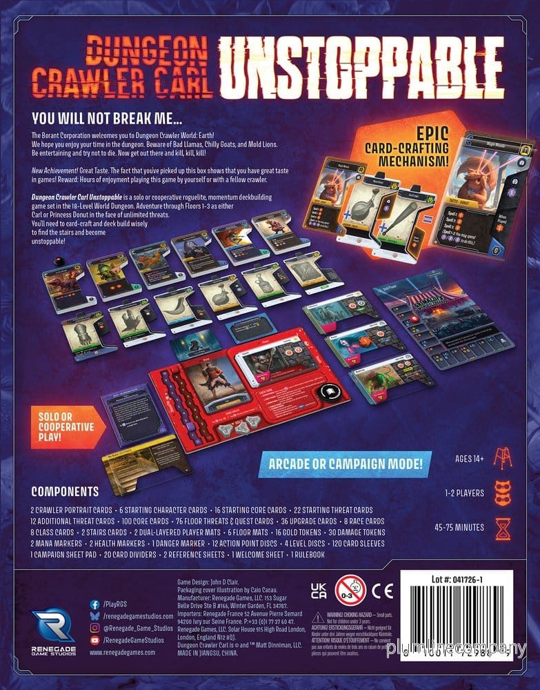 Dungeon Crawler Carl Brädspel Oemotståndlig – Engelska Versionen - Bild 2