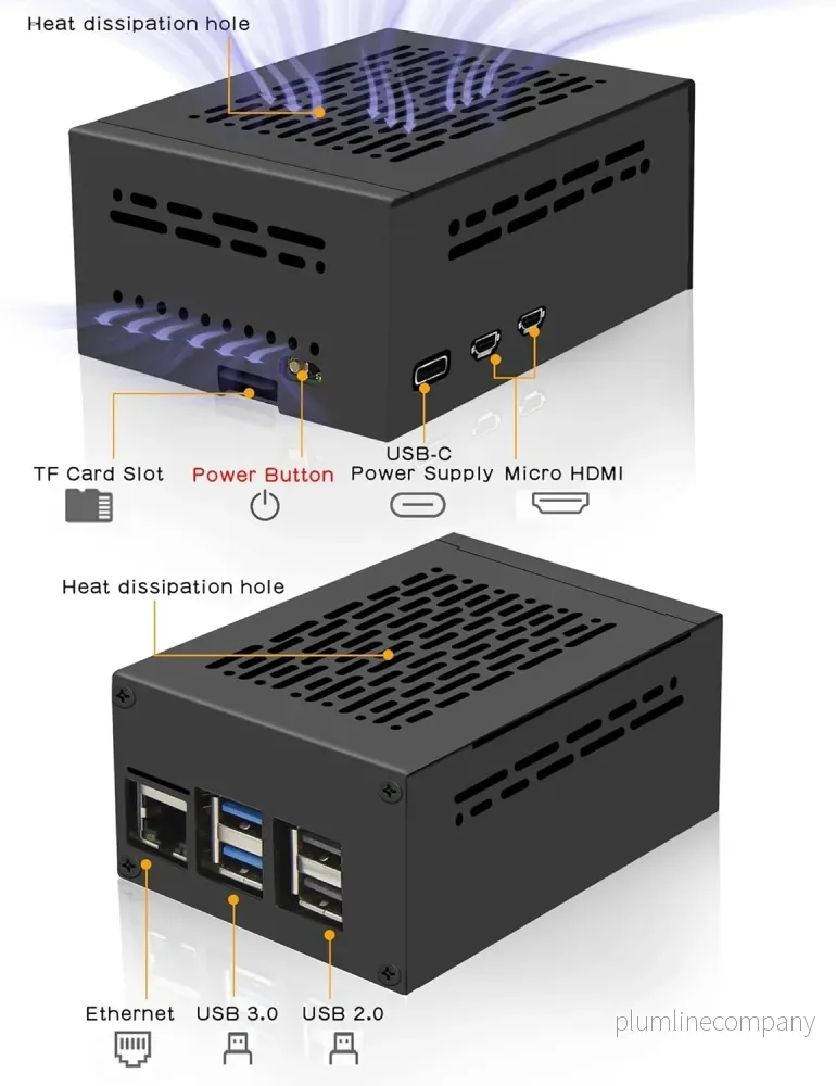 NÖRDIC Raspberry Pi 5-chassi med stöd för PCIe M.2 NVMe SSD - Bild 2