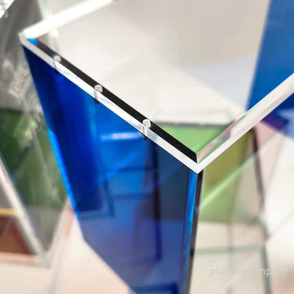 Evoretro magnetiskt displaycase i akryl för ETB med färgade sidor - blå - Bild 2