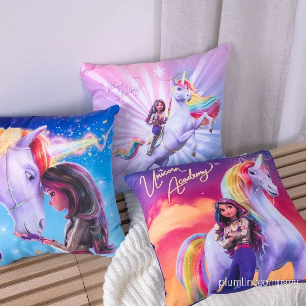 Unicorn Academy Kuddar Magic 40 x 40 cm - Set med 15 - Bild 3