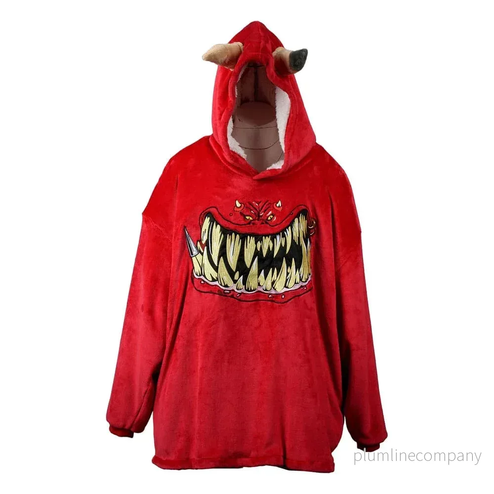 Warhammer 40K Oversized Hoodie Blanket Squig Red Warhammer 40K Oversized Hoodie Blanket Squig Red