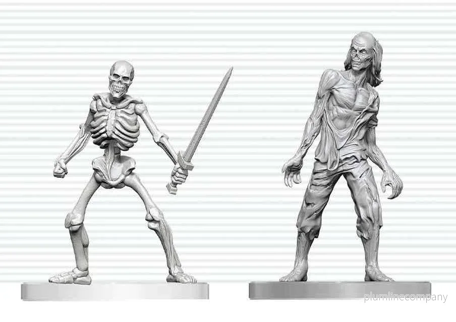 Dungeons & Dragons Nolzur’s Marvelous Miniatures Omålade miniatyrer Zombie & Skeleton 14 cm Dungeons & Dragons Nolzur’s Marvelous Miniatures Omålade miniatyrer Zombie & Skeleton 14 cm